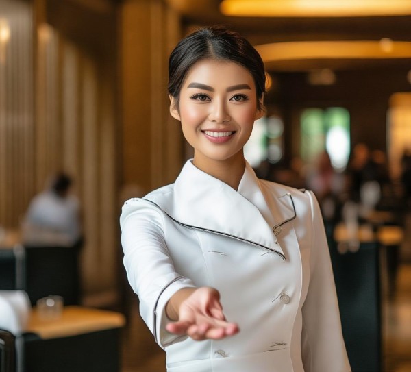 酒店服务员握手礼仪，细节彰显专业，温暖传递服务温度